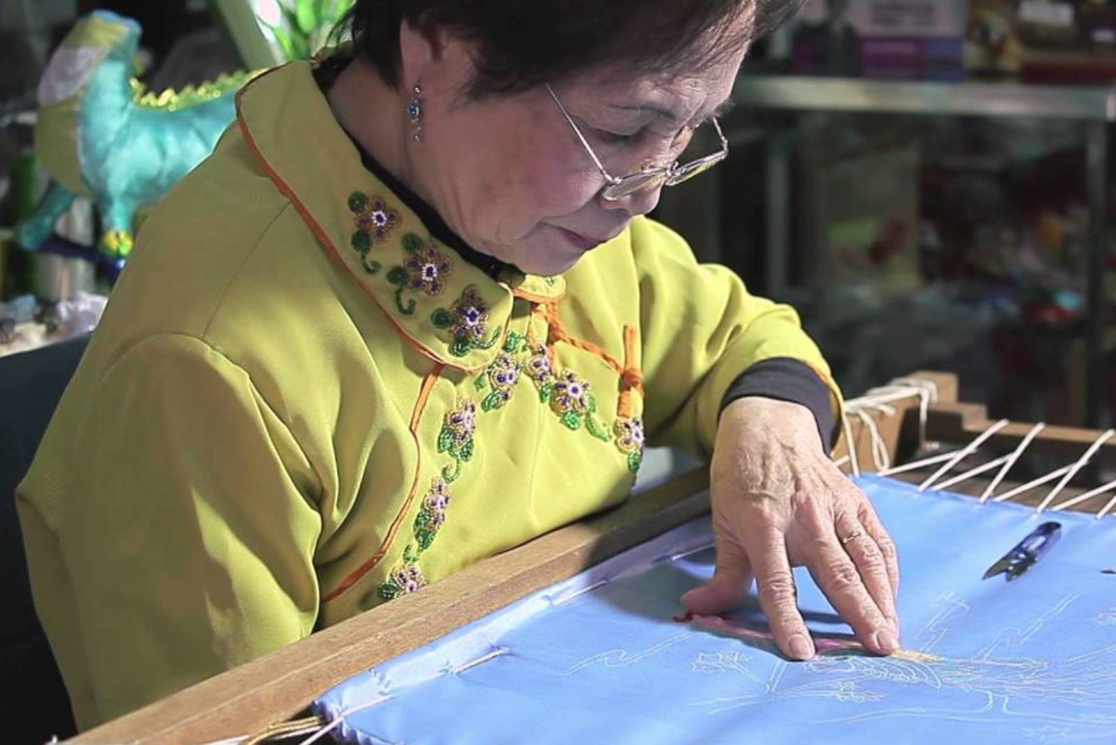 立體刺繡職人許陳春