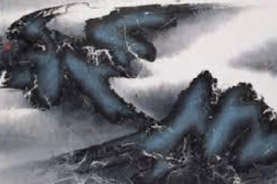 現代水墨運動：劉國松《雲水一色》