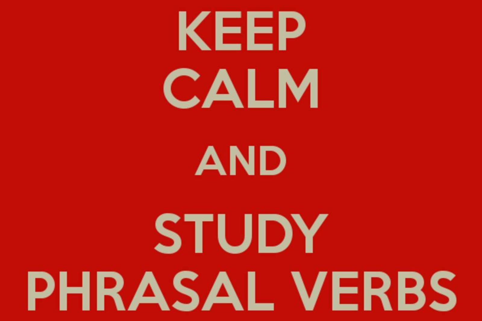 Understanding Phasal Verb 片語動詞知多少