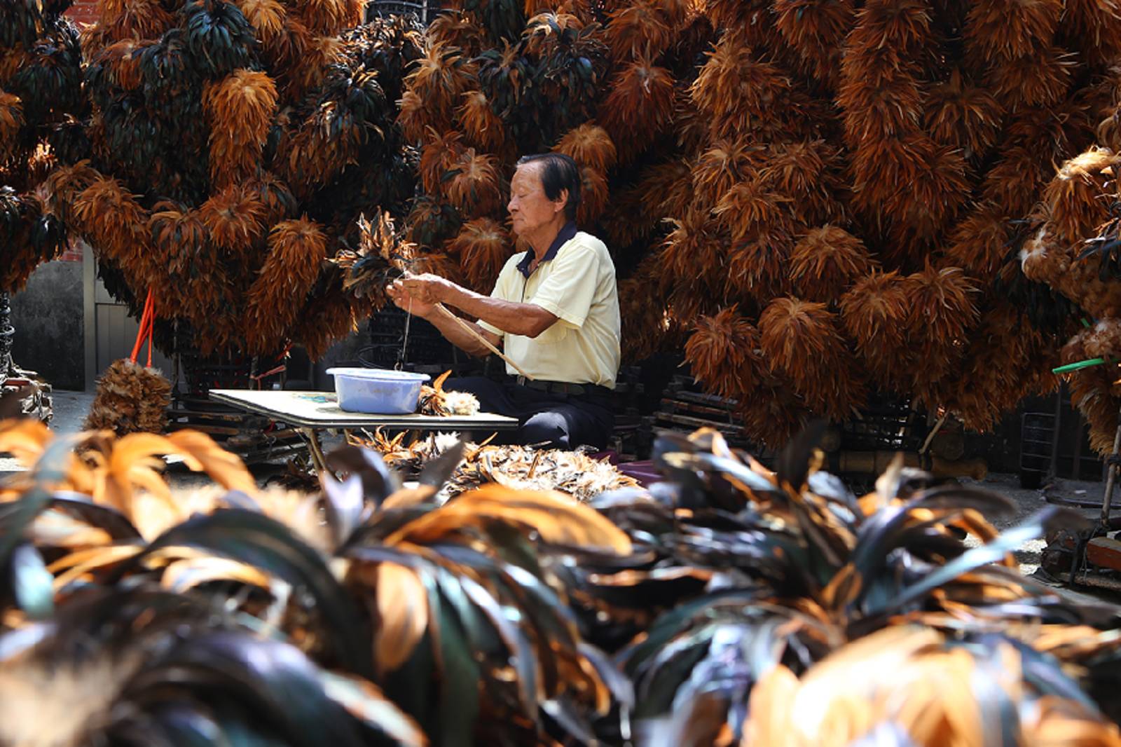 手作雞毛撢子-消失中的手工藝