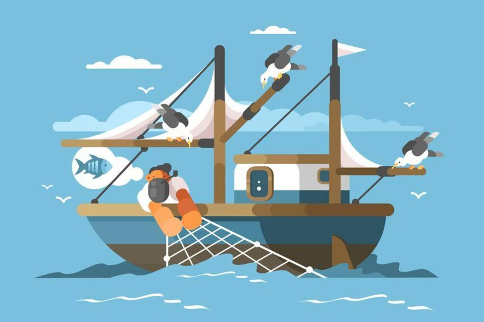 漁夫去那裡捕魚？