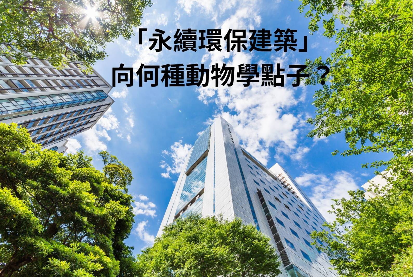 建築師向何種動物學點子，設計永續環保建築？