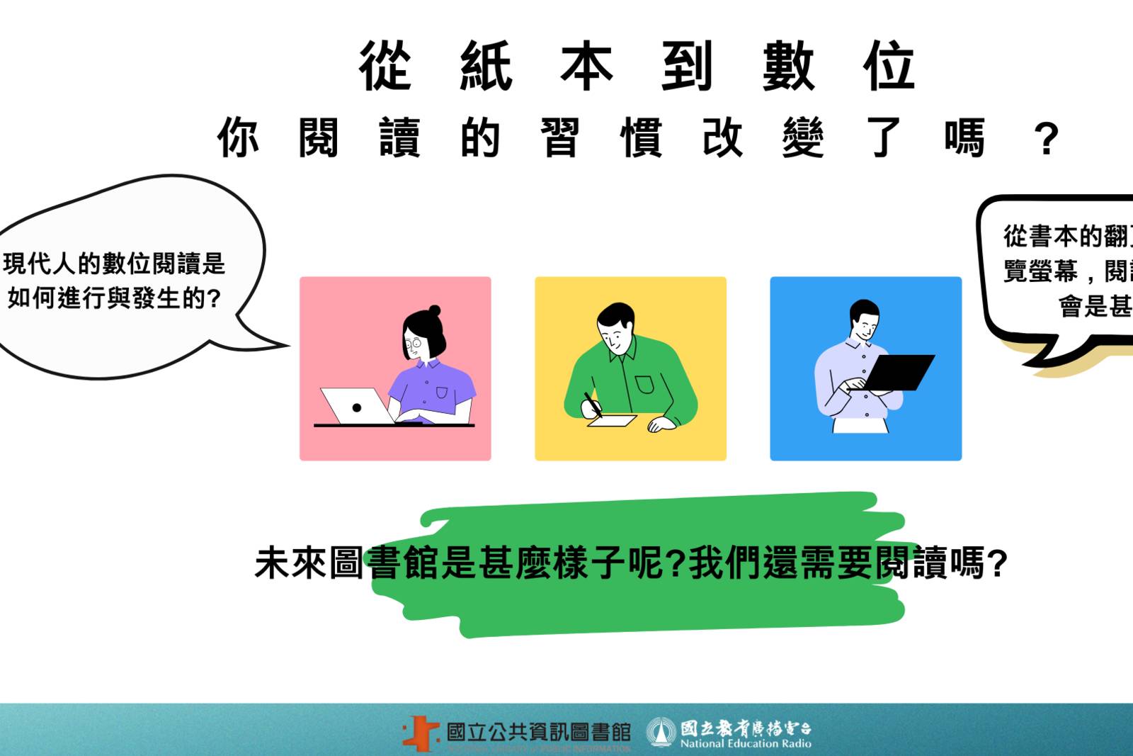 閱讀的各種想像（風景）、閱讀的多重宇宙、閱讀風格